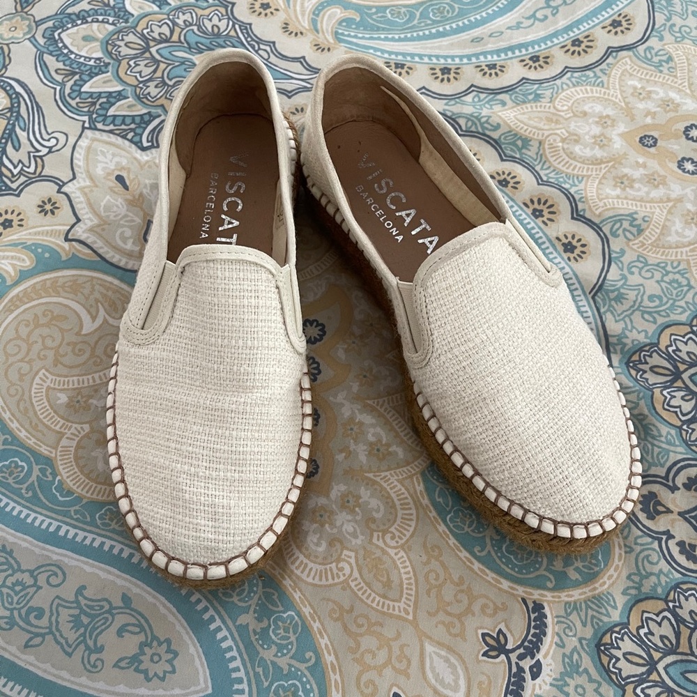 White Platform Espadrilles